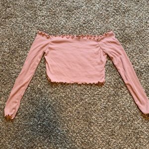 Off the shoulder crop top